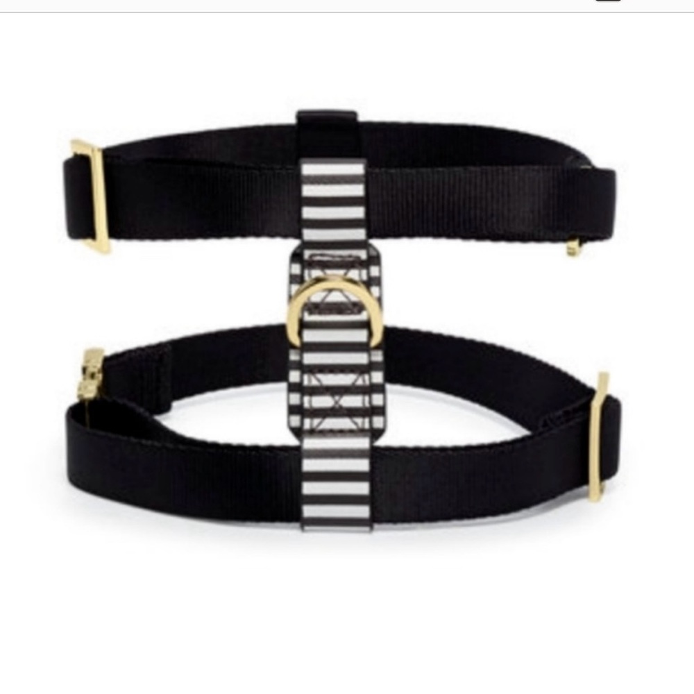 Henri Bendel influencer Black and White Dog Harness